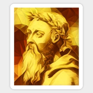 Heraclitus Golden Portrait | Heraclitus Artwork 8 Sticker